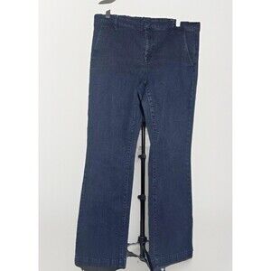 Tommy Hilfiger Women's Trouser Blue Denim Straight Leg Medium Wash Jeans size 14